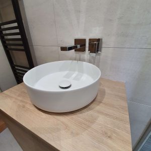 Basin In Contemporary Bathroom