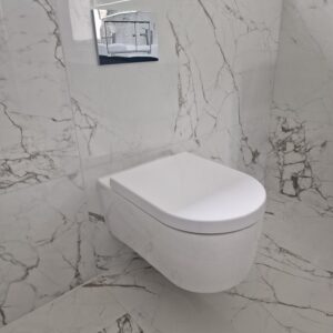 floating toilet in wetroom