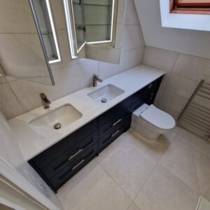 modern dark blue units