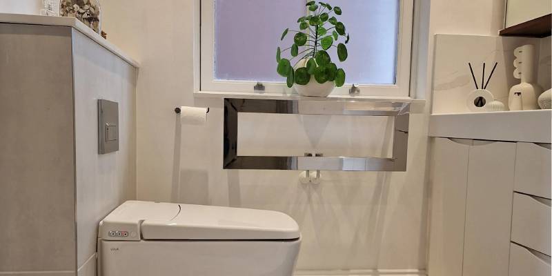 Beige and Grey Bathroom