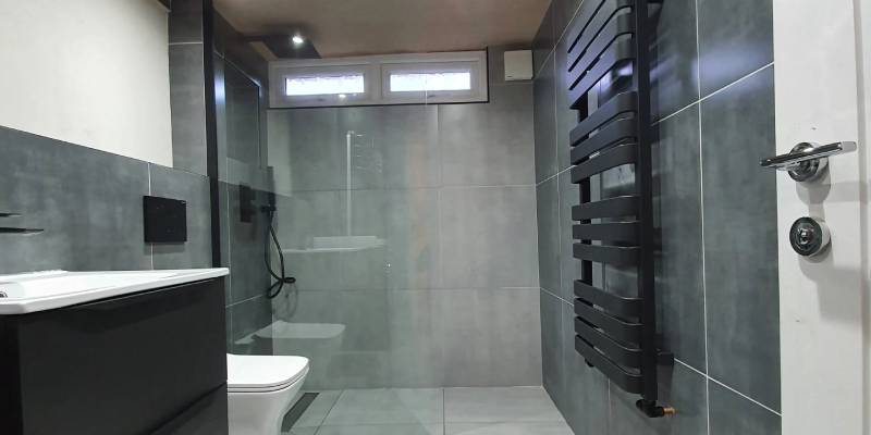 Black and Grey Bathroom