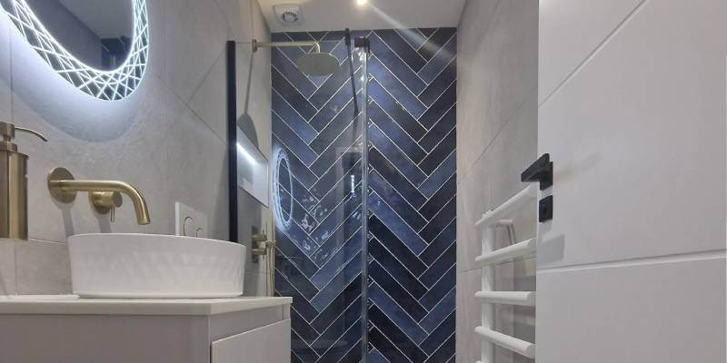 Blue and Grey Bathroom