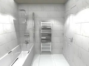 Grey and Marble Kathy Bathroom