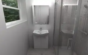 Grey Design For Bathroom