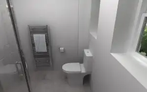 Grey Textured Bathroom